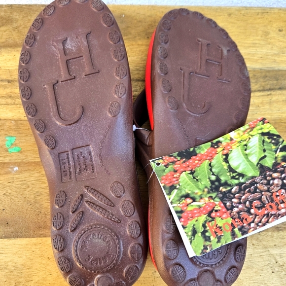 Hawaiian Jellys Ultra Comfort Kona Coffe Unisex Sandals Women's Size 7 - Picture 13 of 13